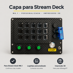 Capa Personalizada para Elgato Stream Deck MK.1 – Impressão 3D – benefícios: Para Stream Deck MK.1, Logótipo personalizado, Impressão 3D