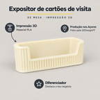 Expositor de Cartões de Visita de Mesa em Impressão 3D – benefícios: Impressão 3D, Produção nos Açores, Diferenciador