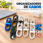 Pack 5 Organizadores de Cabos em Impressão 3D – SSDesignPT