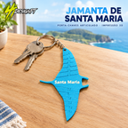 Porta-chaves Jamanta de Santa Maria – Articulado em Impressão 3D – SSDesignPT